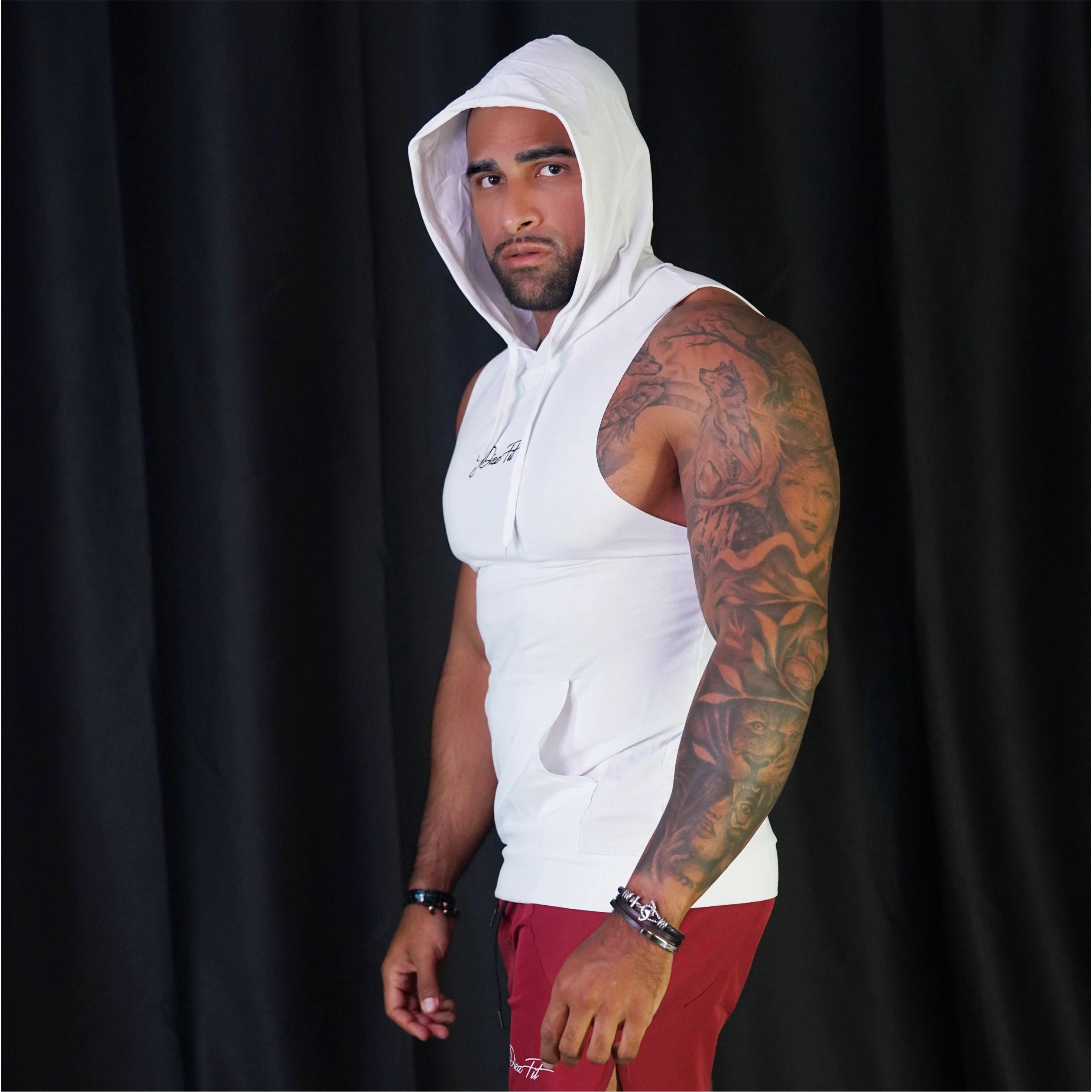 Men's Sleeveless Hoodies Sweatshirts
