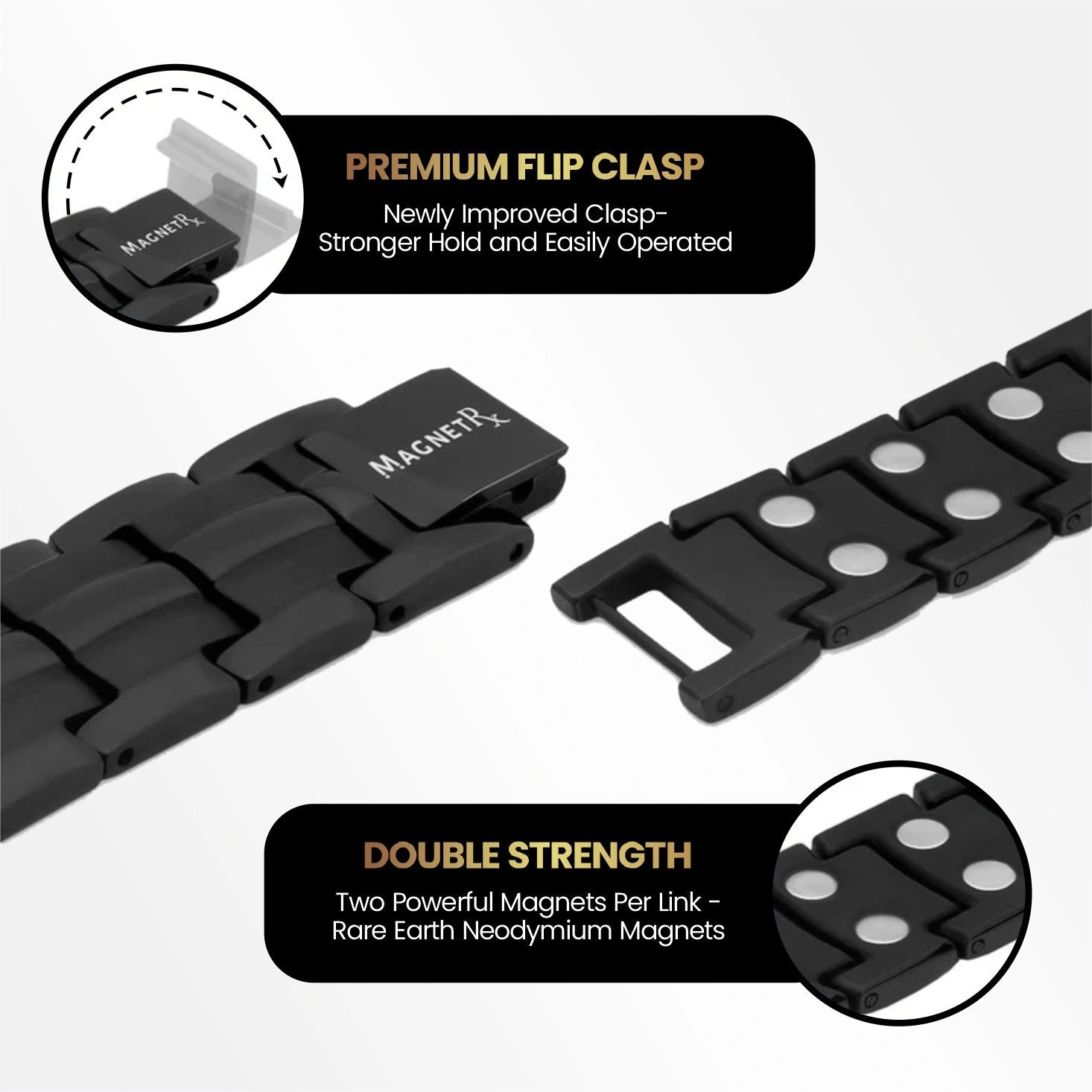 Effective Titanium Mens Magnetic Bracelet
